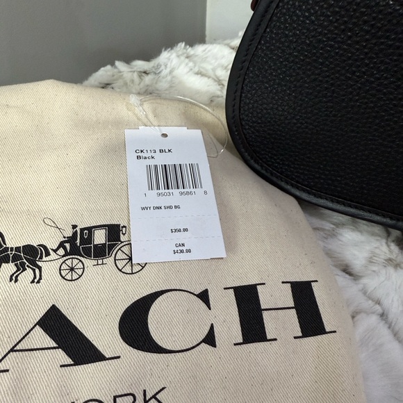 Coachtopia Wavy Dinky CK113 Black w/ Tortoise Chain with Dust Bag and Crossbody - Picture 5 of 13